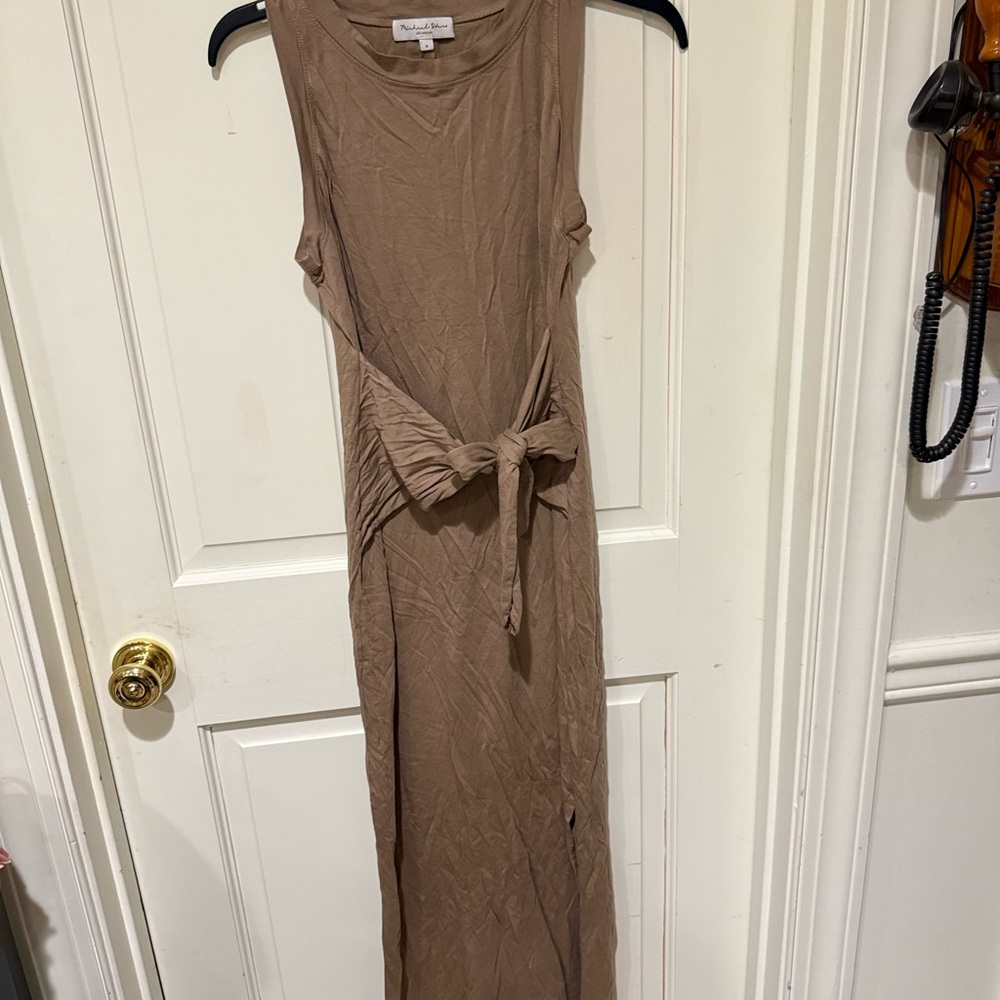 Michael Stars Tan Sleeveless Maxi Dress